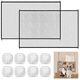 2 Stück Türgitter Katze 110x72 cm Türschutzgitter Ohne Bohren Katze,...