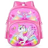 Kinderrucksack Mädchen und Jungen,Einhorn Rucksack,Schulrucksack...