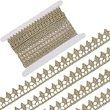 GORGECRAFT 4.6 m Metallisch Gehäkelte Spitzenborte Mit Jakobsmuschel...