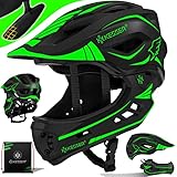KESSER® Kinderhelm 2in1 Integriert Kinnschutz & Fahrradhelm Kinder Jugend...