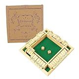Kitchnexus Deluxe 4-Spieler Shut The Box Holz Tisch Spiel Klassisch...