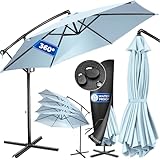 KESSER® Alu Ampelschirm Sonnenschirm + Abdeckung Ø350 cm &...