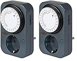 Brennenstuhl Zeitschaltuhr MZ 20, mechanische Timer-Steckdose...