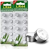 GutAlkaLi 20 Stück AG13 LR44 1.5V Alkaline Knopfzelle Batterien ohne...