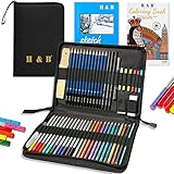 H & B Buntstift, Künstler-Buntstift, professionelles Zeichenstift-Set für...