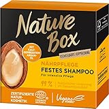 Nature Box festes Shampoo Nährpflege (85 g), festes Haarpflege-Shampoo mit...