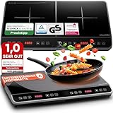 Stillstern Doppel-Induktionskochfeld | Doppel-Induktionskochplatte [3600W]...