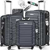 KESSER® 3tlg. Hartschalenkofferset Hartschalenkoffer Reisekoffer Set...
