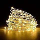 Jsdoin Lichterketten Batterie,5m 50LEDs Draht Lichterkette mit...