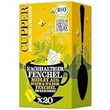 Cupper Bio-Kräutertee Nachhaltiger Fenchel, 20 ungebleichte Teebeutel,...