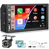 Autoradio Doppel-DIN 7' mit Touchscreen, Kompatibel mit CarPlayy und...