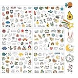 Deepton 196 Stück Sticker Babyalbum, 6 Blatt Aufkleber Babyalbum für...