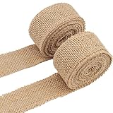 10 m Juteband, 4 cm Burlap Band Vintage Geschenkband Sackleinen Band für...