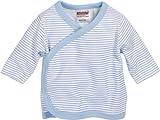 Schnizler Unisex Baby Flügelhemd Langarm Ringel 800203, 17 - Bleu, 50