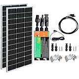 Balkonkraftwerk 300 Watt Komplettset Steckdose Plug & Play, 220W Solarpanel...
