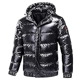 Kswlwccpp Puffer Jacke Herren, Langarm mit Kapuze Atmungsaktiv Jacke...