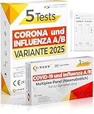 Adeste – Influenza oder Corona? 5x 2025 Corona Influenza Schnelltest...