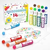 Shuttle Art Dot Markers, Waschbare Punktmarker, 14 bunte Bingomarker (Bingo...