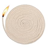 Ouligay 20meter ø 4mm Docht für öllampen, Ersatzdocht öllampen Rund...