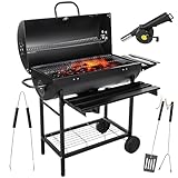 Five-Star Grill&Chill Holzkohlegrill - Großer Grill Holzkohle 71×35 cm...