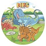 Dekora - 145093 Dinosaurier Tortenaufleger aus Esspapier|aus Reispapier| -...