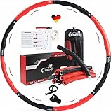 CORADOMA® Hula Hoop Reifen Erwachsene 1,2kg Fitnessreifen Hullahub Reifen...