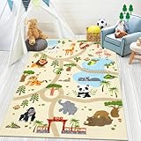 Enyhom Dicker Spielteppich Kinderteppich Ultraweiche rutschfest Spielmatte...