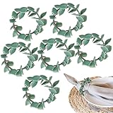 Set mit 6 rustikalen Serviettenringen | Charmante...