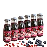 Granatapfelsaft & Blaubeersaft – 6×250 ml | 100 % Direktsaft ohne...