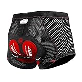 X-TIGER Herren Radunterhose Fahrradhosen mit 5D Sitzpolster Fahrrad MTB...