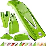 Börner Gemüsehobel V5 (Profi Set) • Verstellbarer V-Hobel 7-teilig mit...