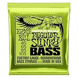 Ernie Ball Regular Slinky Nickel Wound Medium Scale Bass-Saiten, Stärke...