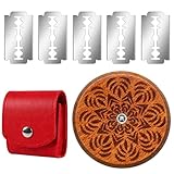 BrKern Bäckermesser Set – Rundes Teigmesser aus Holz mit 5...