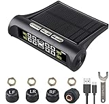 ESLOYSUN TPMS Solar ReifendruckKontrollsystem Universal Wireless Car Alarm...