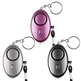 Notfall Persönlicher Alarm [3er Pack] Qoosea Scream Safesound Alarm 140dB...