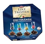 Edle Tropfen in Nuss Obstbrände 250g, flüssig gefüllte...