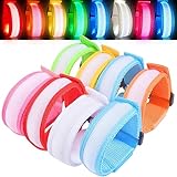 Funmo 8 Stück LED Armband, Leuchtarmbänder Kinder Leuchtband Joggen...