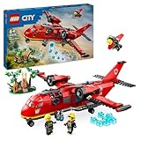 LEGO City Löschflugzeug, Feuerwehr-Set mit Flugzeug-Spielzeug für Kinder,...