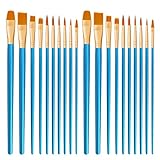 CNMTCCO Pinsel Set, 20Stück Hochwertige Pinsel mit Holzgriffen, Premium...