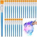 60-teiliges flaches Pinsel-Set, 2,5 cm Nylonborsten für Acryl- und...