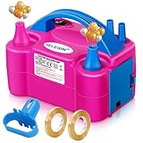HELESIN Luftballonpumpe Elektrisch, 600W Ballonpumpe Elektrisch, Tragbar...