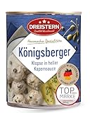 DREISTERN Königsberger Klopse 800g I 8 Klopse in heller Kapernsauce I...