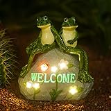 Yeomoo Frosch Liebhaber Figuren Gartendeko Solar für Draußen - Frosch...