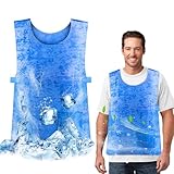 Eisweste,Kühlweste Verstellbar,Ice Cooling Vest,Sommer Hitzebeständige...