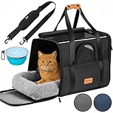 CADOCA® Transportbox Katzen bis 20kg faltbar Sonnen- und Regendach...