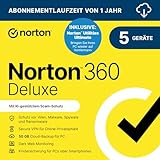 Norton 360 Deluxe inkl. Utilities Ultimate 2025 | 5 Geräte | 1 Jahr |...