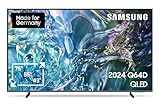 Samsung QLED 4K Q64D Fernseher 55 Zoll, TV mit Quantum Prozessor Lite 4K,...