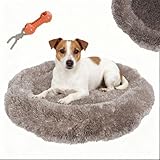 BENNO® Hundebett BALU rund 60x60x16 cm, Donut Kuschelbett mit...