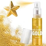Essbarer Glitzer Spray - 22g Lebensmittel Goldstaub Essbares Glitzerpulver...