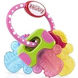 Nûby Beißring für Babys fördert Sehsinn & Motorik, Greifling mit...